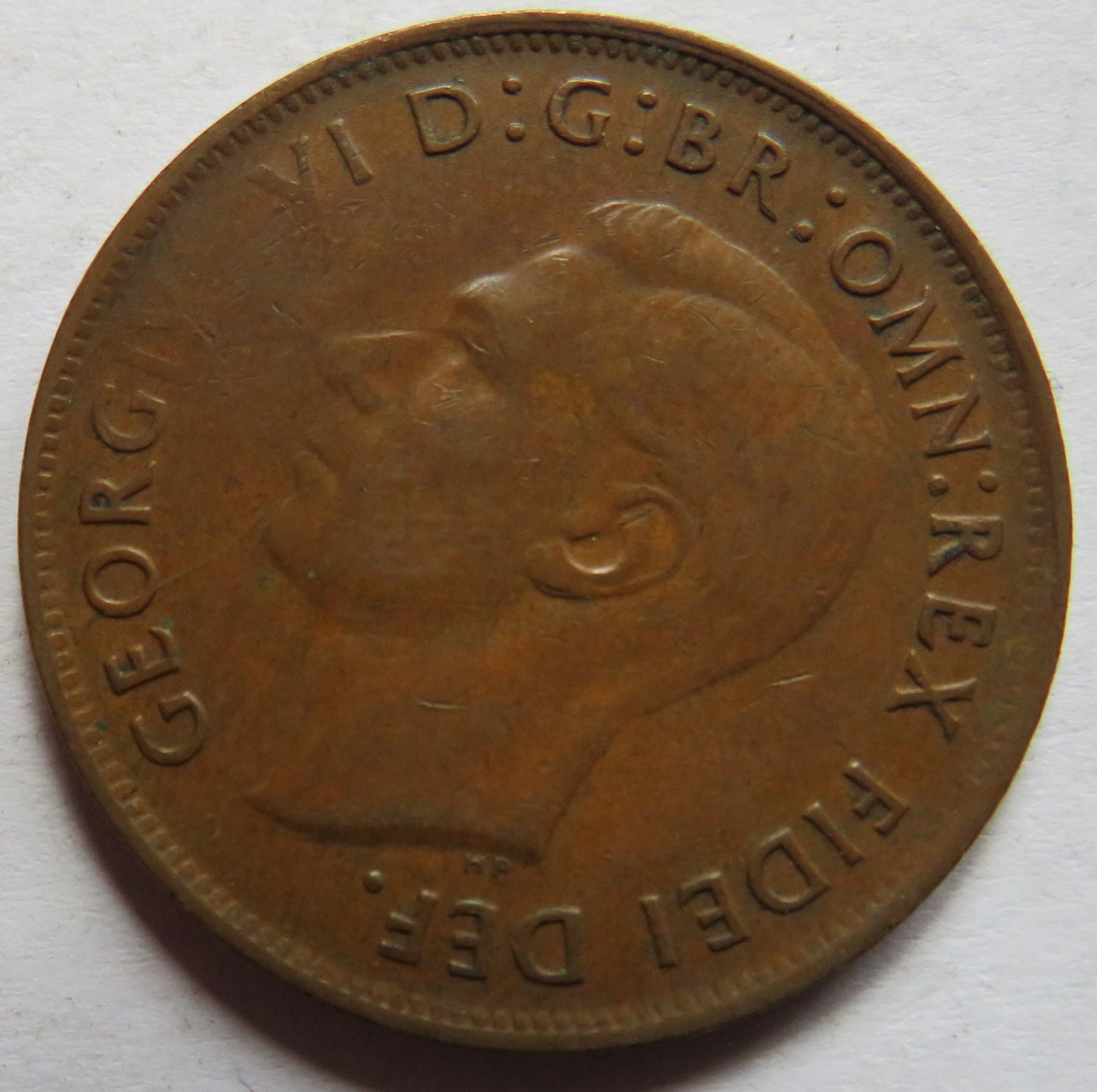 1949 King George VI Australia One Penny Coin