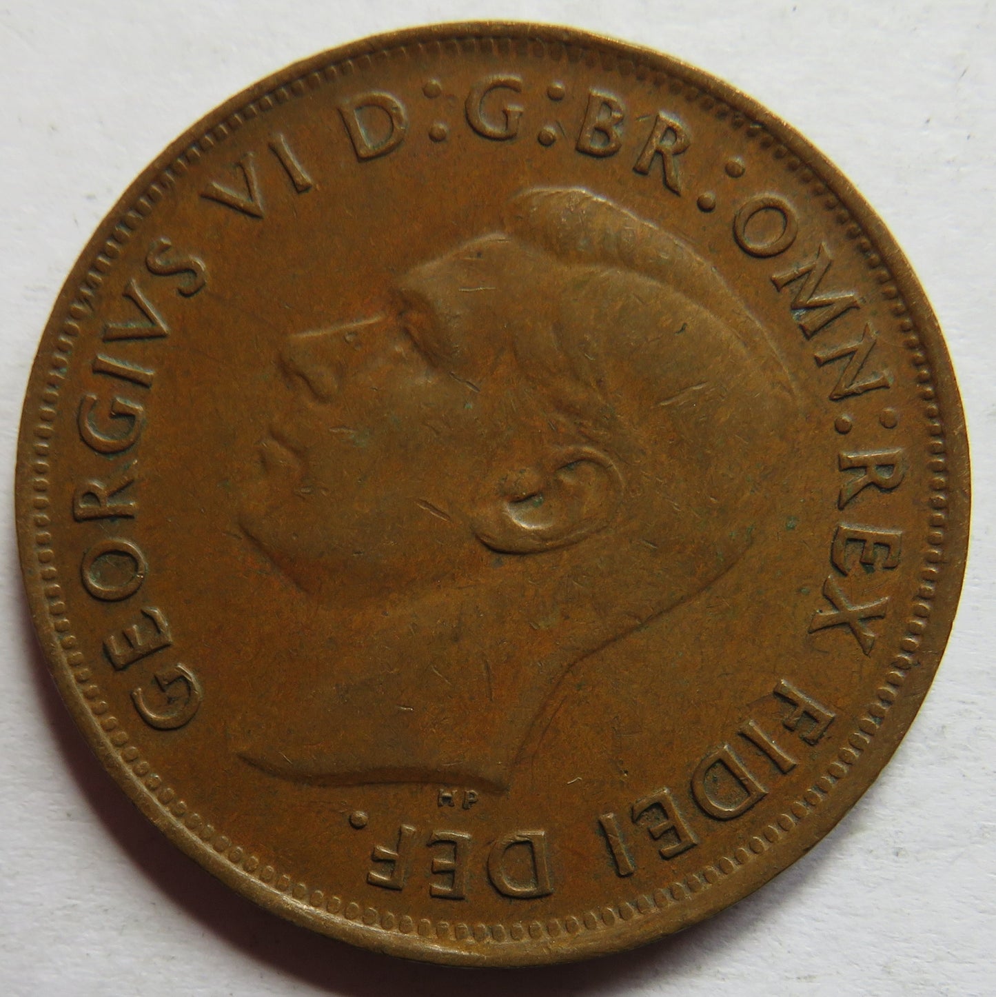 1949 King George VI Australia One Penny Coin