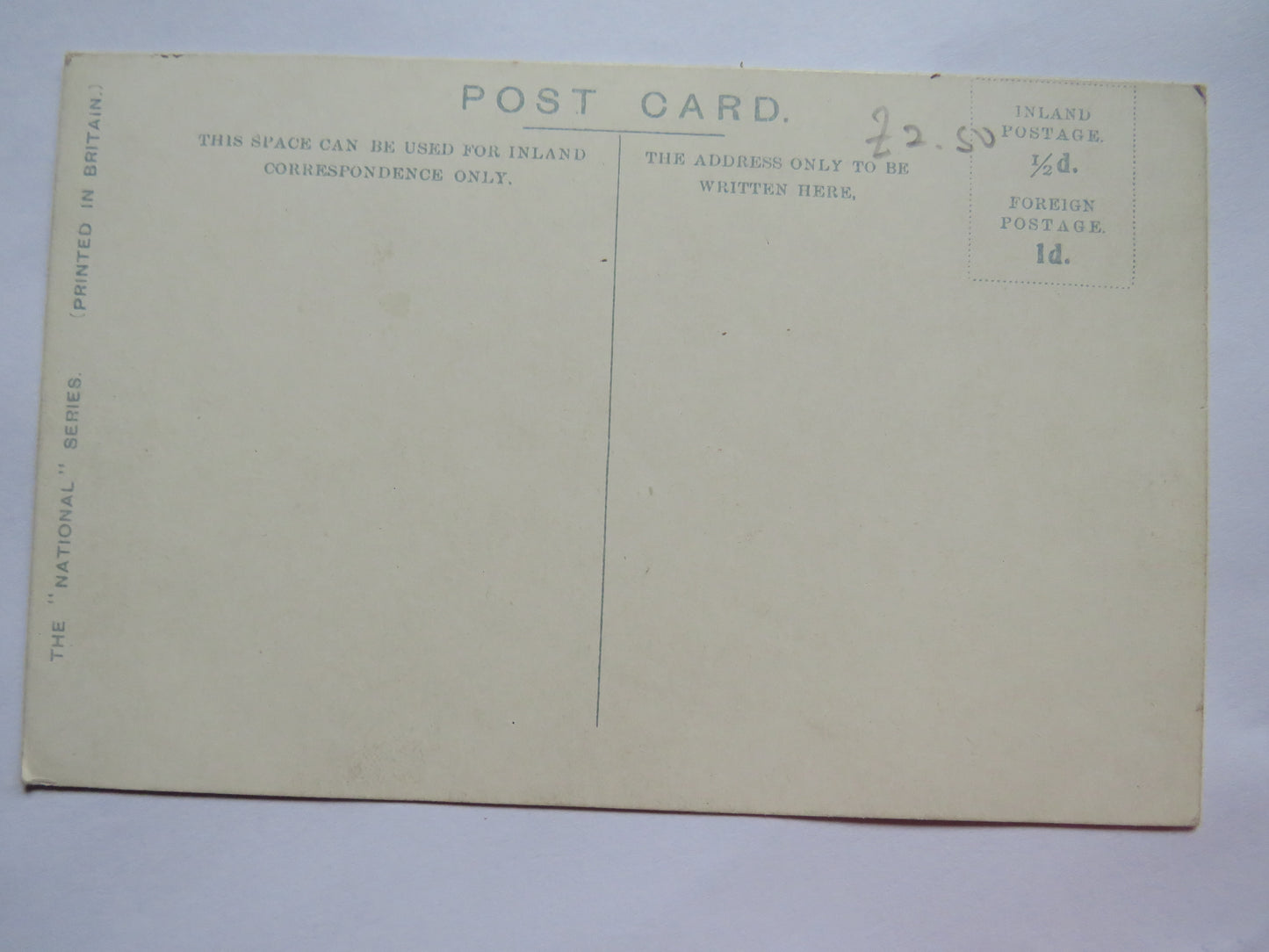 Vintage Warship Postcard of The H.M.S. / HMS Europa