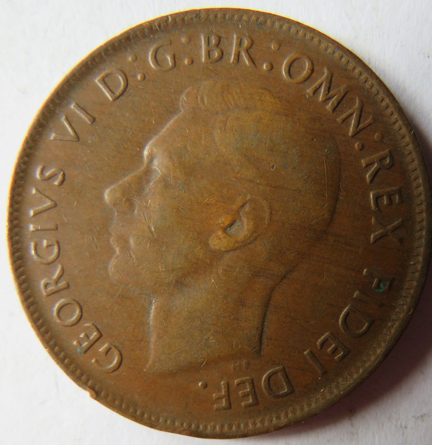 1952 King George VI Australia One Penny Coin