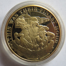 Load image into Gallery viewer, 2020 Gibraltar Gold Plated Crown Coin This Was Their Finest Hour
