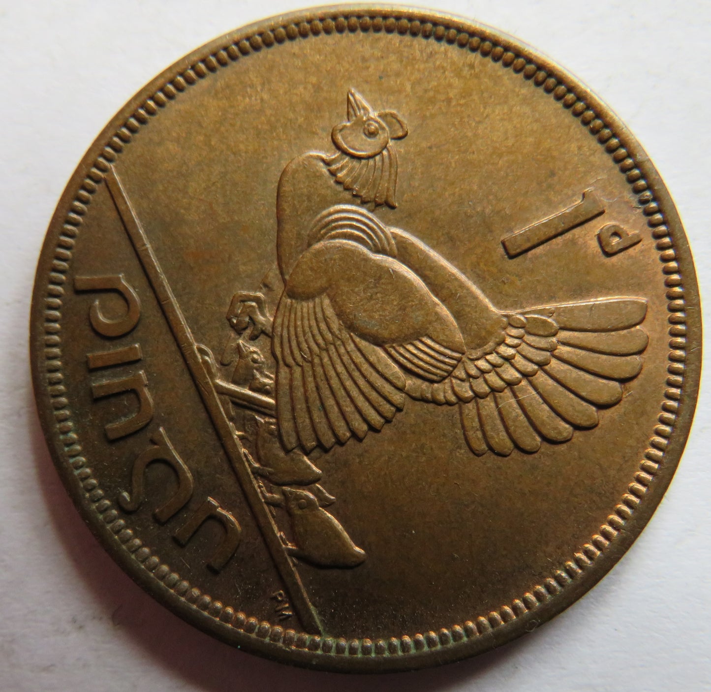 1946 Ireland Eire One Penny Coin In Higher Grade