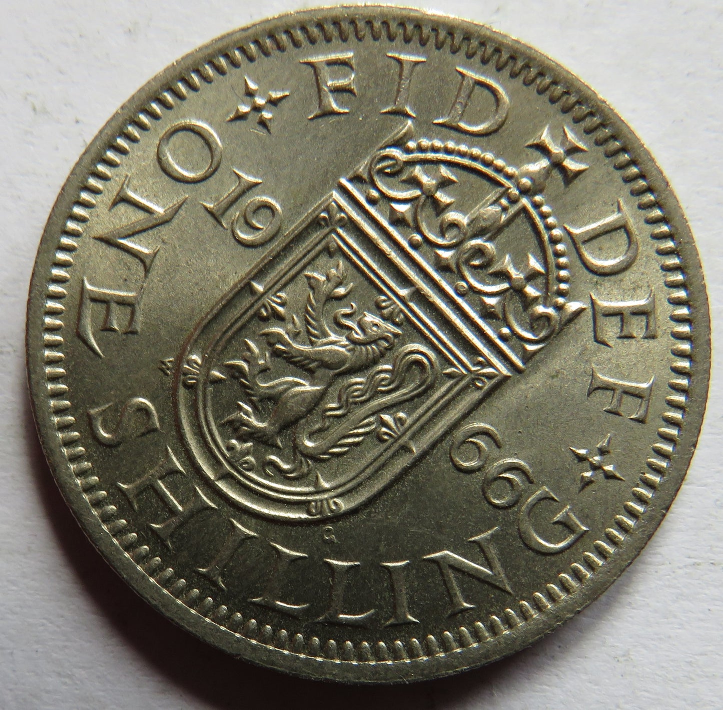 1966 Queen Elizabeth II (Scottish) Shilling Coin High Grade