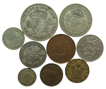 Load image into Gallery viewer, 1942 King George VI 9 Coin Year Set Halfcrown - Farthing Great Britain
