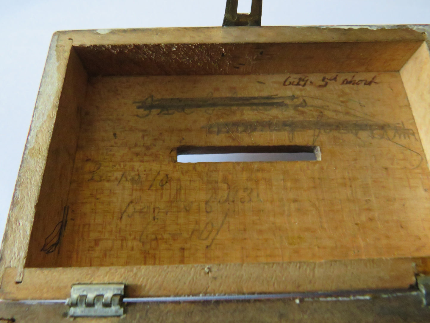 Antique Mauchline Fern Ware Money Box