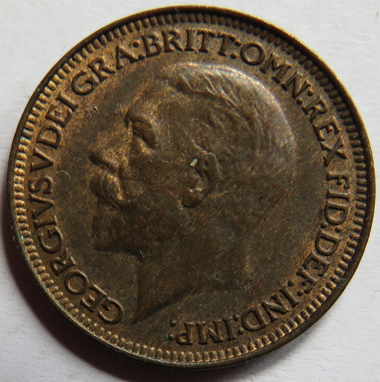 1932 King George V Farthing Coin In Higher Grade