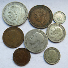 Load image into Gallery viewer, 1928 King George V Coin Year Set Halfcrown - Farthing Great Britain
