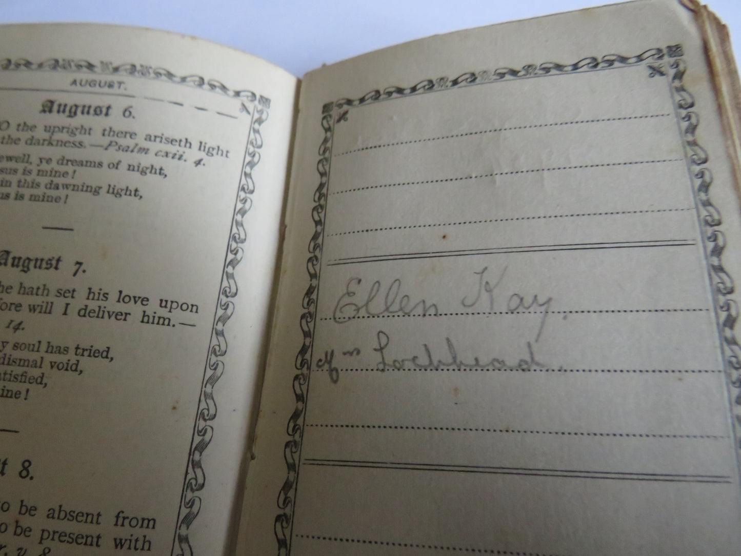 Antique Mauchline Black Lacquer Ware Book Light For The Valley