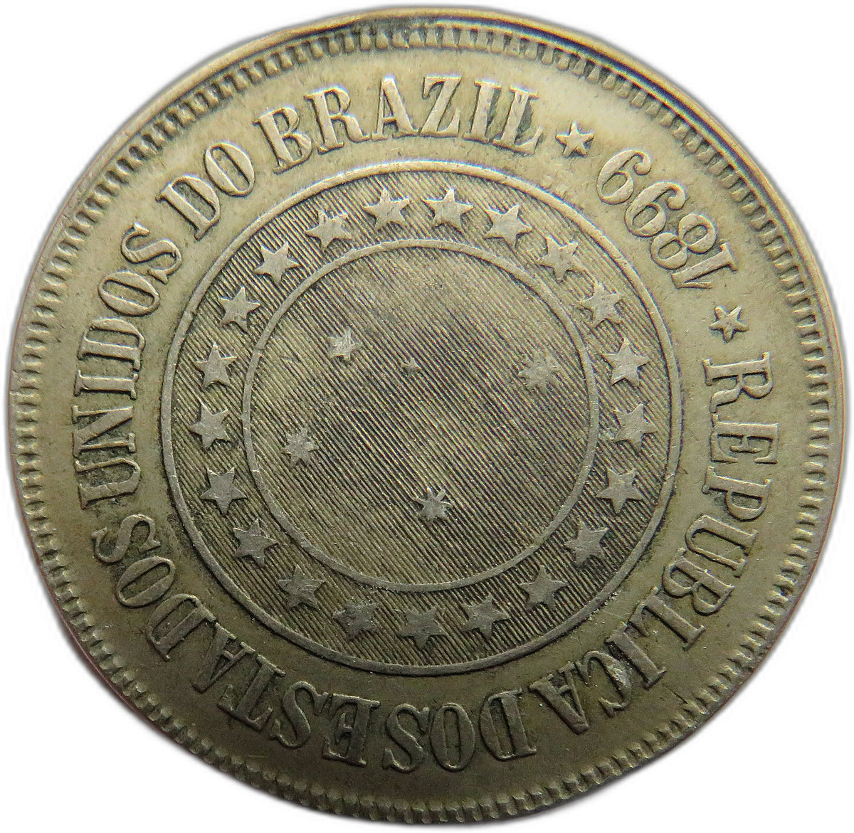 1899 Brazil 200 Reis Coin