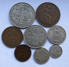 Load image into Gallery viewer, 1931 King George V 8 Coin Year Set Halfcrown - Farthing Great Britain
