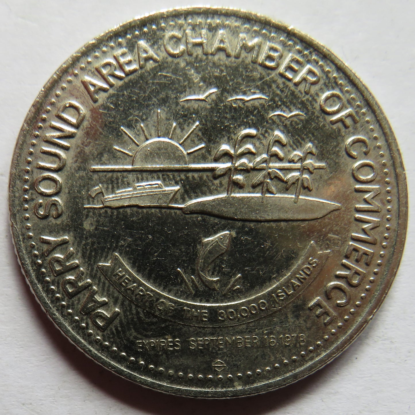 Royal Canadian Legion 1978 Canada Commemorative Dollar Coin Parry Sound Area Chamber of Commerce