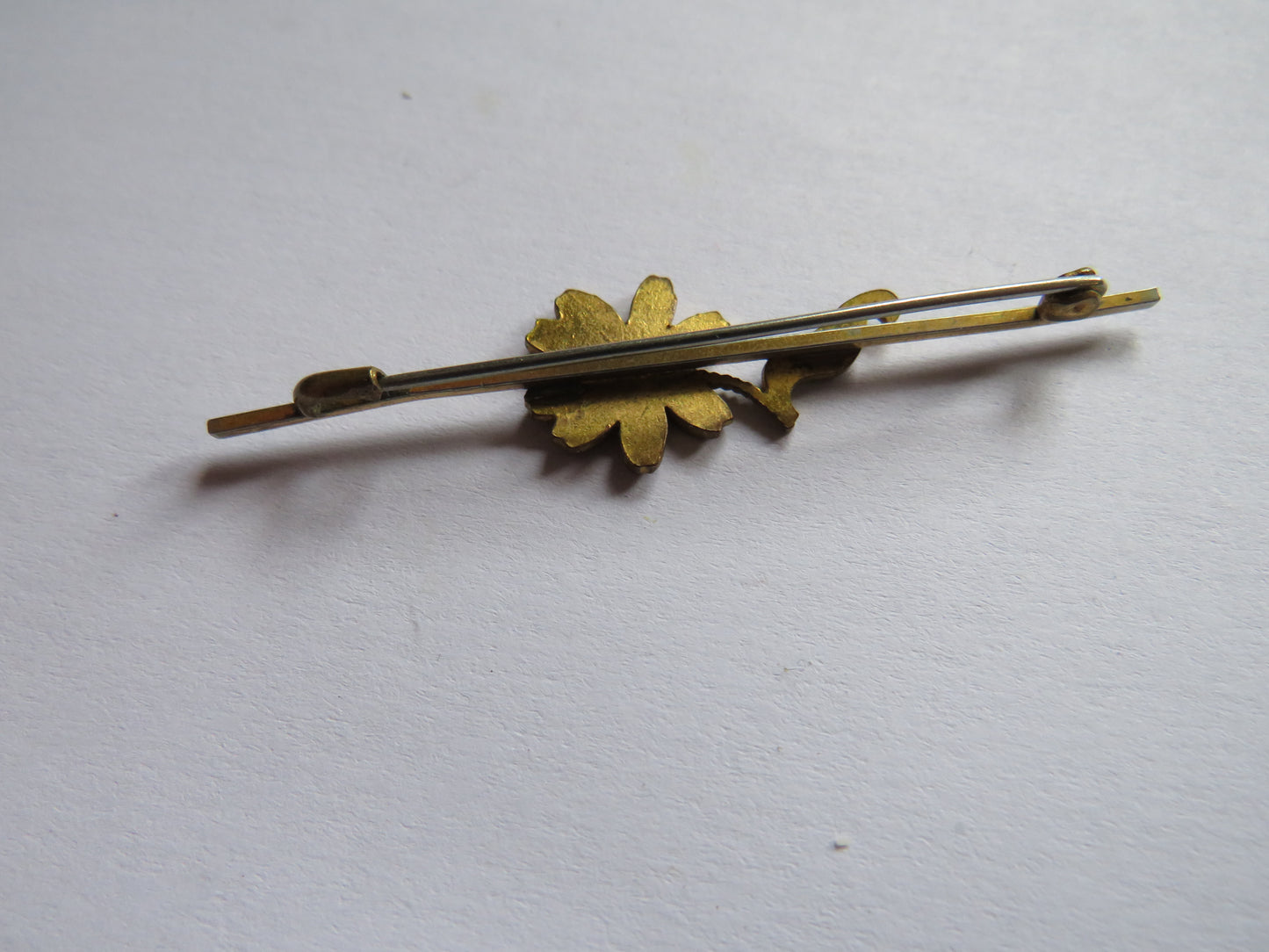 Vintage Enamel Floral Brooch