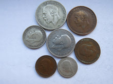 Load image into Gallery viewer, 1929 King George V 7 Coin Year Set Halfcrown - Farthing Great Britain
