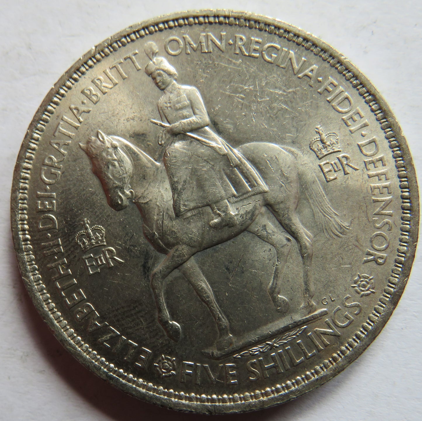 1953 Queen Elizabeth II Coronation Crown Coin