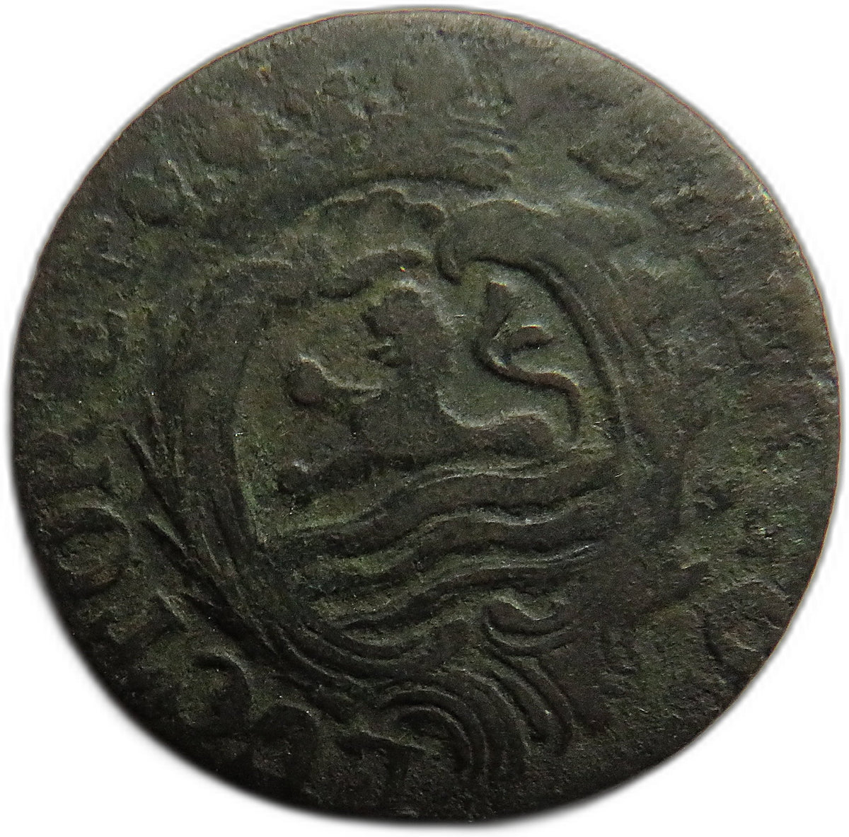 1786 Netherlands Zeeland One Duit Coin