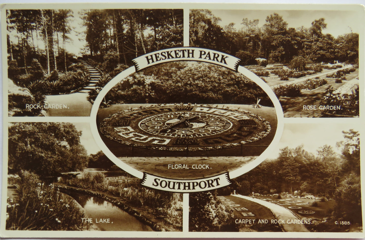 Vintage Postcard of Hesketh Park, Southport
