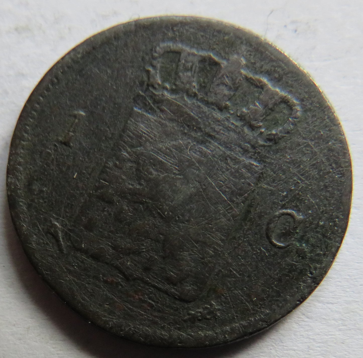 1827 Netherlands One Cent Coin