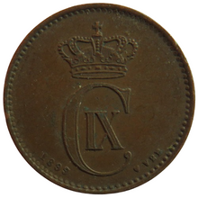 Load image into Gallery viewer, 1899 Denmark 2 Ore Coin
