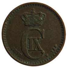 Load image into Gallery viewer, 1897 Denmark One Ore Coin
