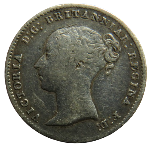 1846 Queen Victoria Four Pence / Groat Coin - Great Britain