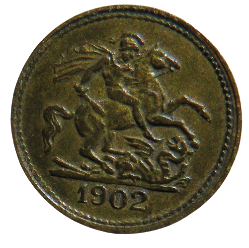 1902 Edward VII Model Sovereign - Small Coin