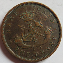 Load image into Gallery viewer, 1850 Bank Of Upper Canada One Penny Bank Token
