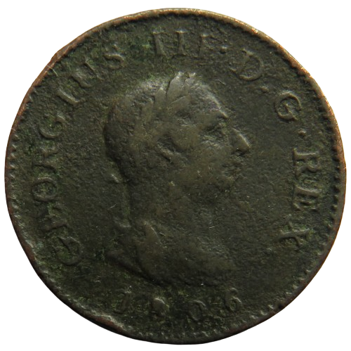 1806 King George III Farthing Coin - Great Britain