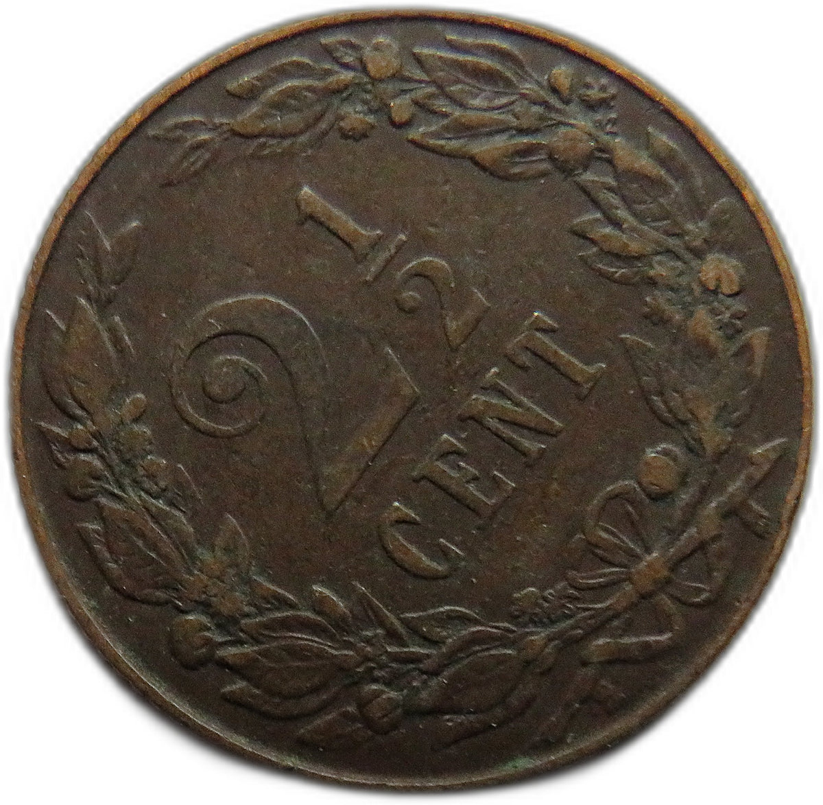 1905 Netherlands 2 & 1/2 Cents Coin