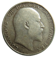 Load image into Gallery viewer, 1909 King Edward VII Silver Shilling Coin - Great Britain
