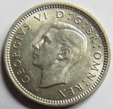 Load image into Gallery viewer, 1941 King George VI Silver Threepence Coin - High Grade
