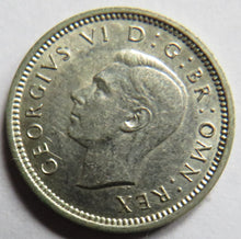 Load image into Gallery viewer, 1940 King George VI Silver Threepence Coin - High Grade
