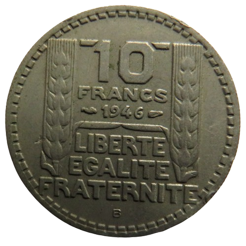 1946 France 10 Francs Coin
