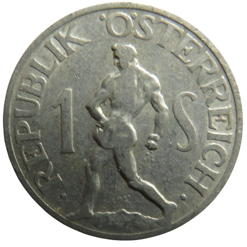 1946 Austria One Schilling Coin