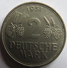 Load image into Gallery viewer, 1951-F Germany 2 Deutsche Mark Coin
