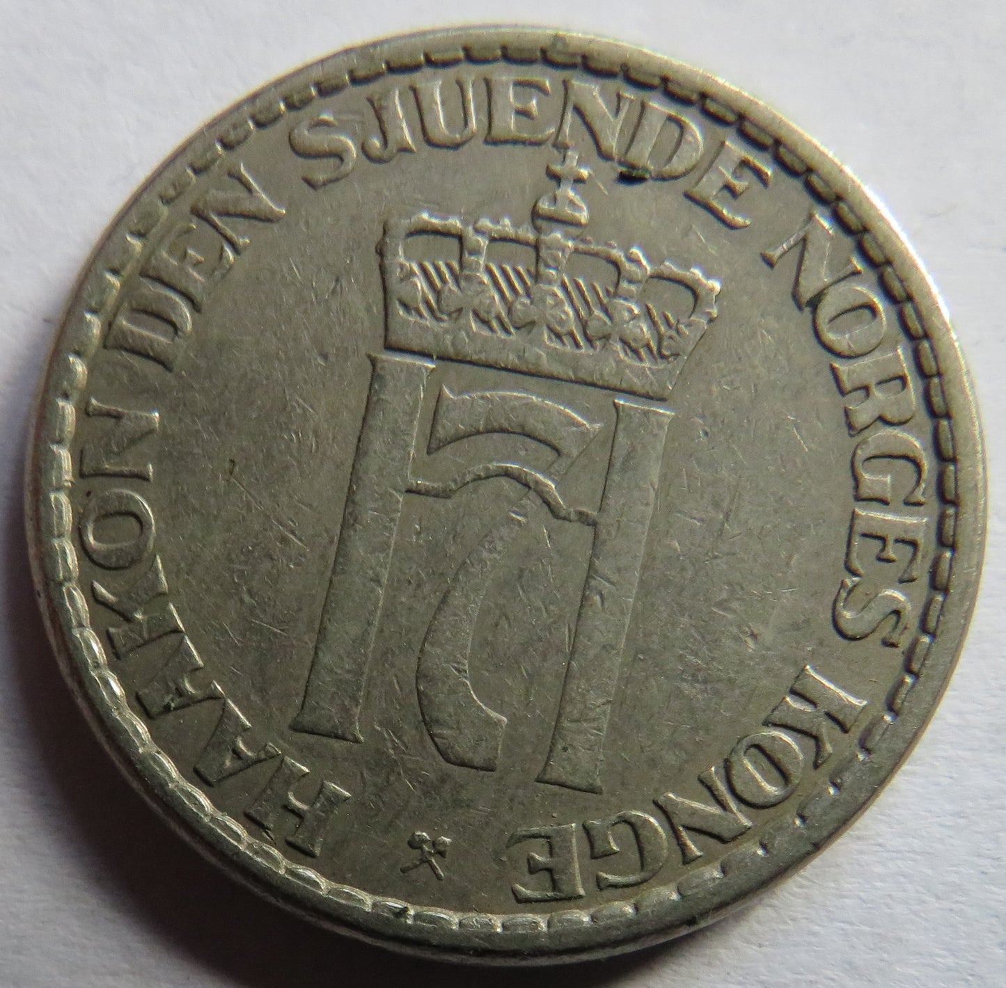 1956 Norway One Krone Coin
