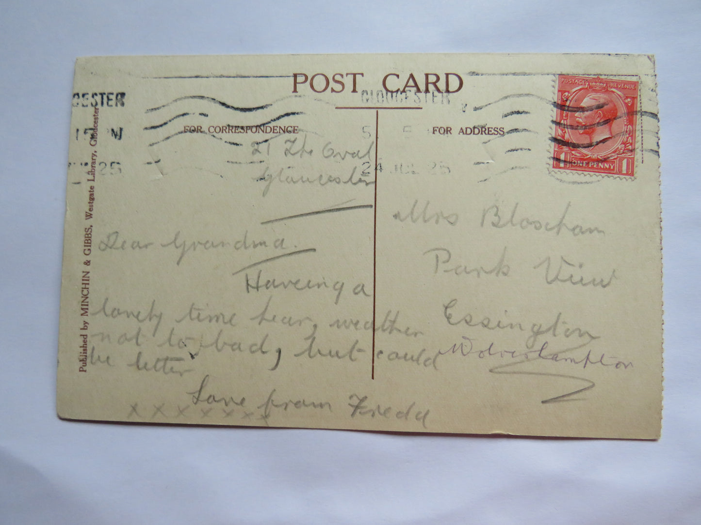 Vintage Postcard of Gloucester Cathedral Choir West