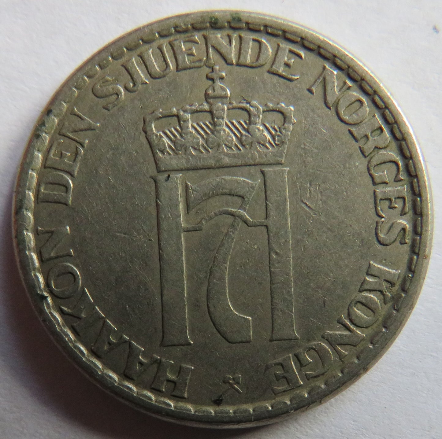 1956 Norway One Krone Coin