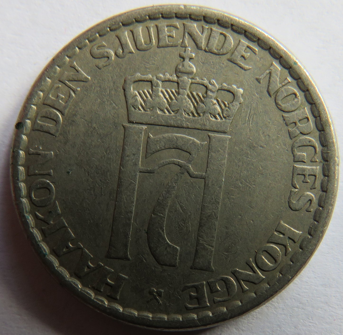 1954 Norway One Krone Coin