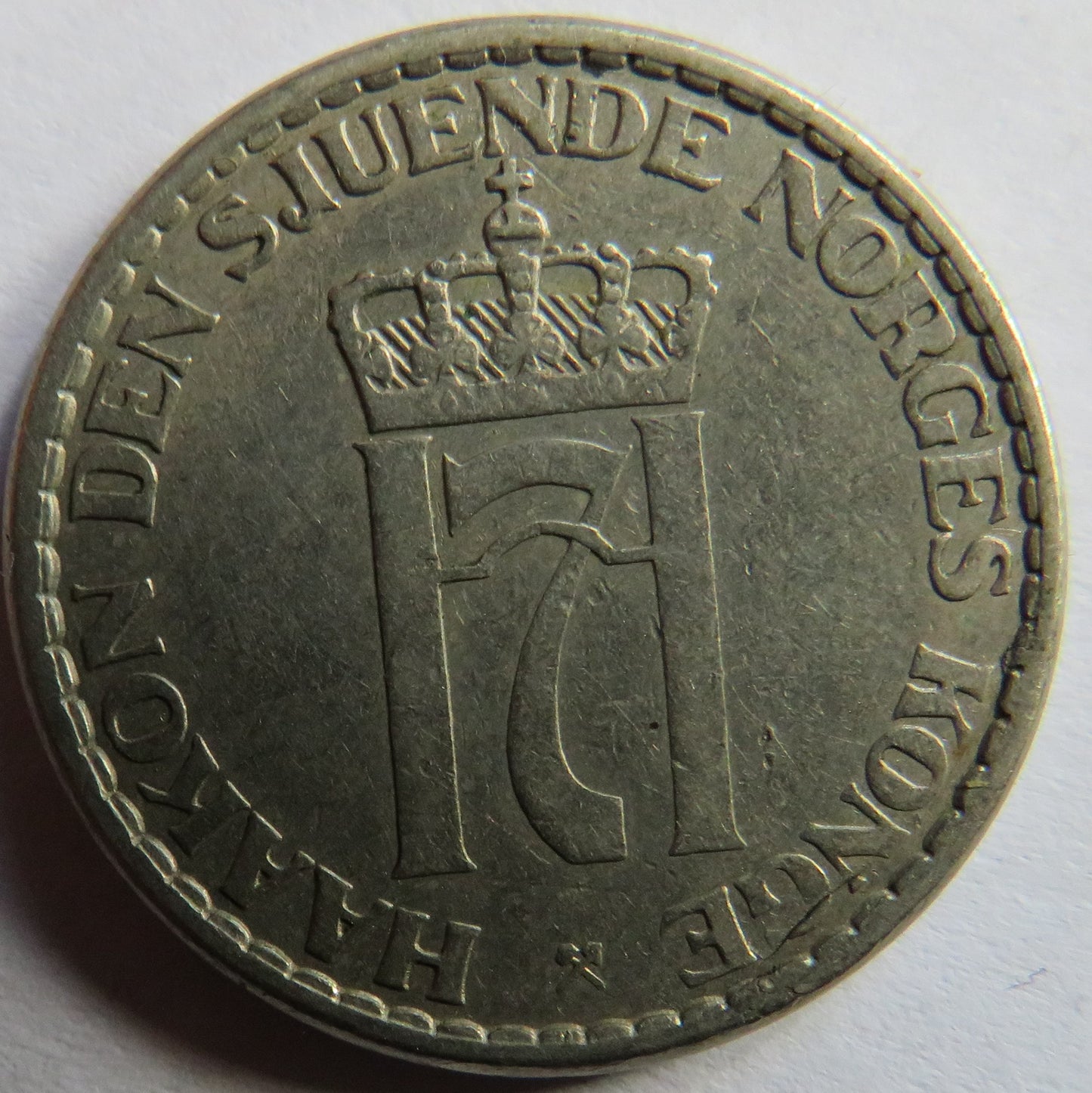 1955 Norway One Krone Coin