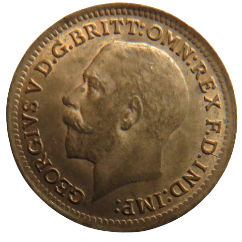 1913 King George V 1/3 One Third Farthing Coin - For Use In Malta