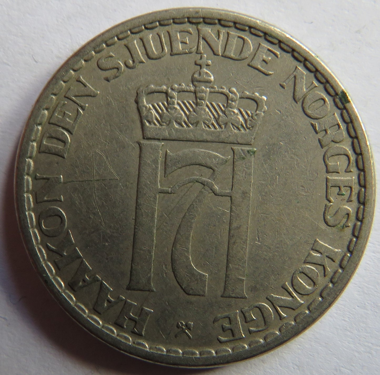 1953 Norway One Krone Coin