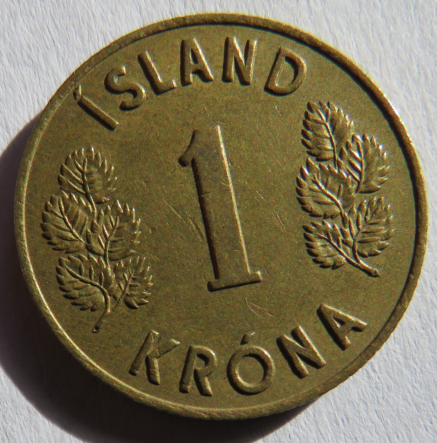 1946 Iceland One Krona Coin