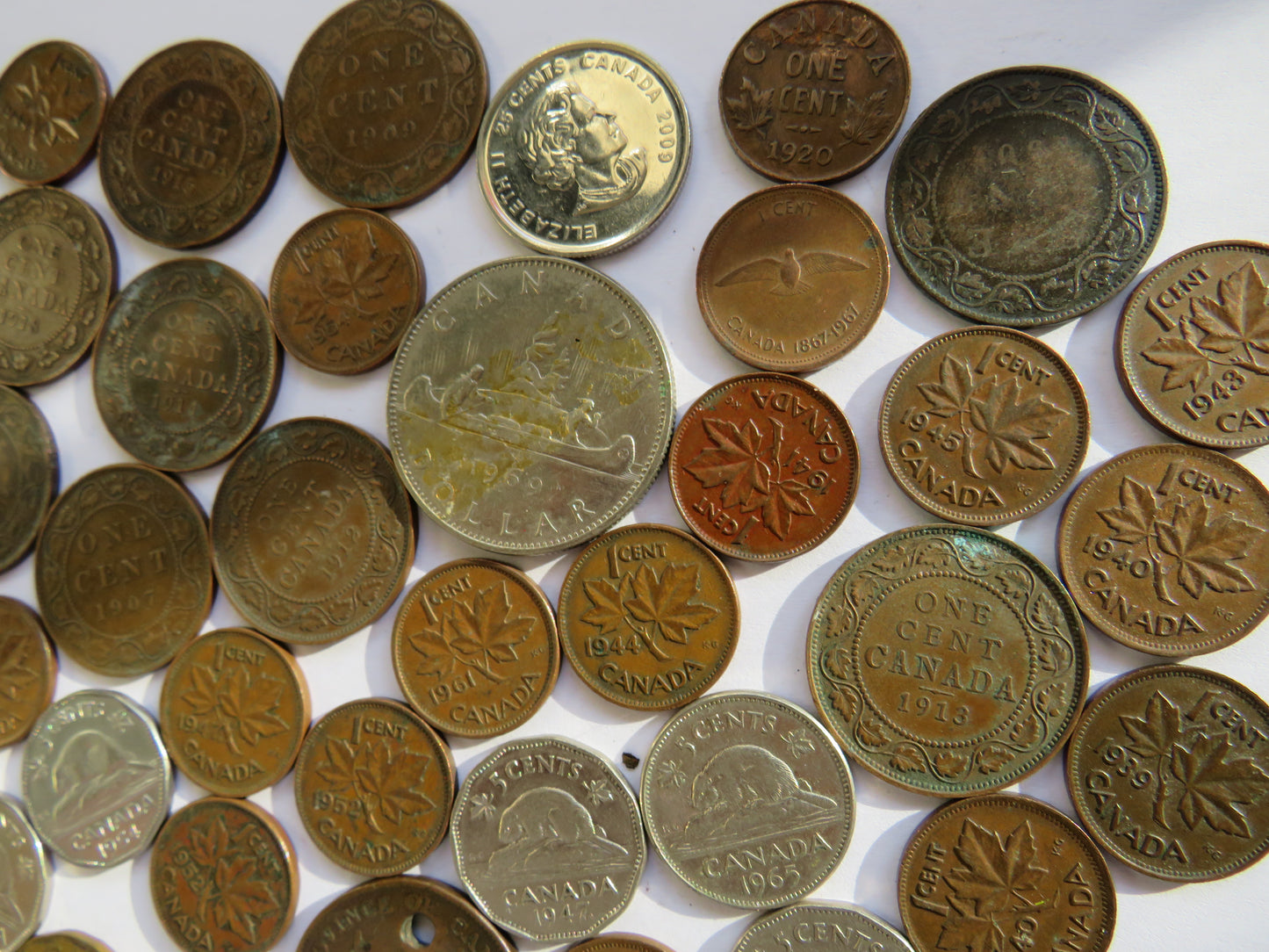 A Good Collection of Old Coins From Canada