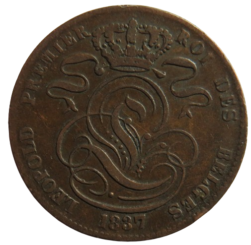 1837 Belgium 5 Centimes Coin