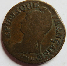 Load image into Gallery viewer, 1796-W (Lan 5 ) France 5 Centimes Coin
