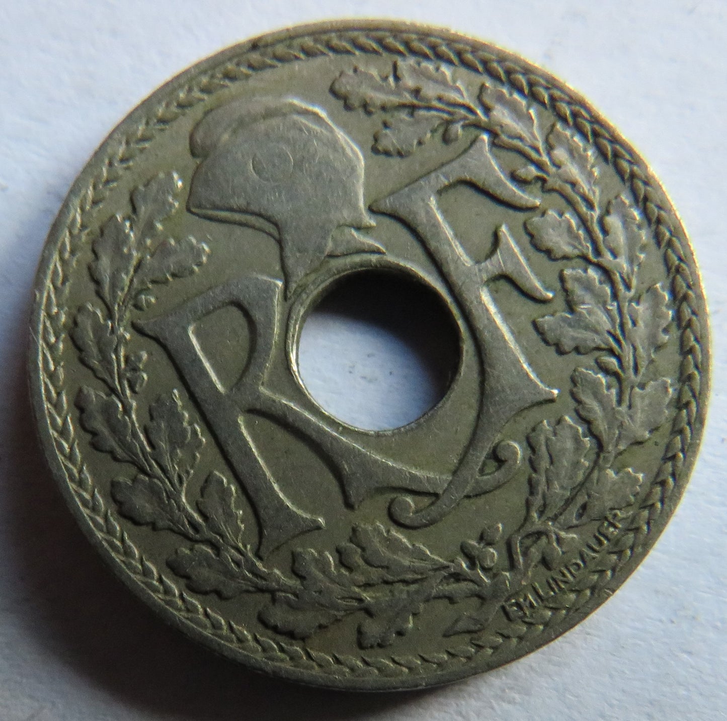 1918 France 5 Centimes Coin