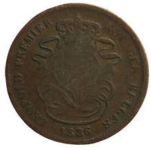 Load image into Gallery viewer, 1836 Belgium 2 Centimes Coin
