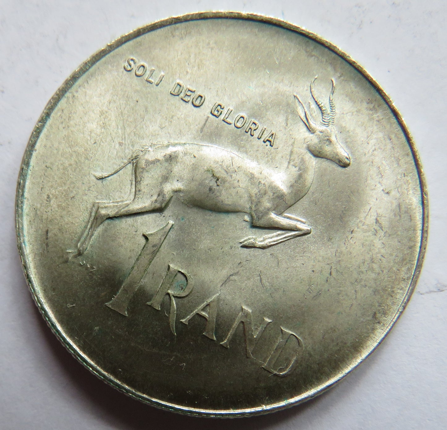 1966 South Africa Silver 1 Rand Coin