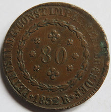 Load image into Gallery viewer, 1832 Brazil 80 Reis Coin
