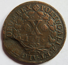 Load image into Gallery viewer, 1776 Portugal 10 Reis Coin
